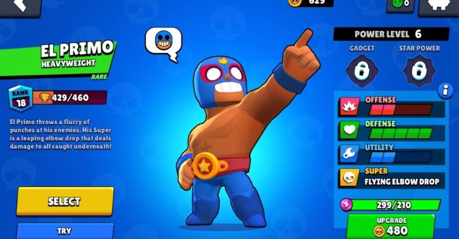 Classement des bagarreurs dans Brawl Stars