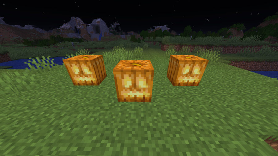 Jack o 'lanterns dans Minecraft