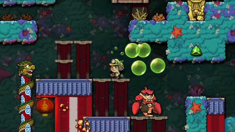 S'empoisonner dans Spelunky 2