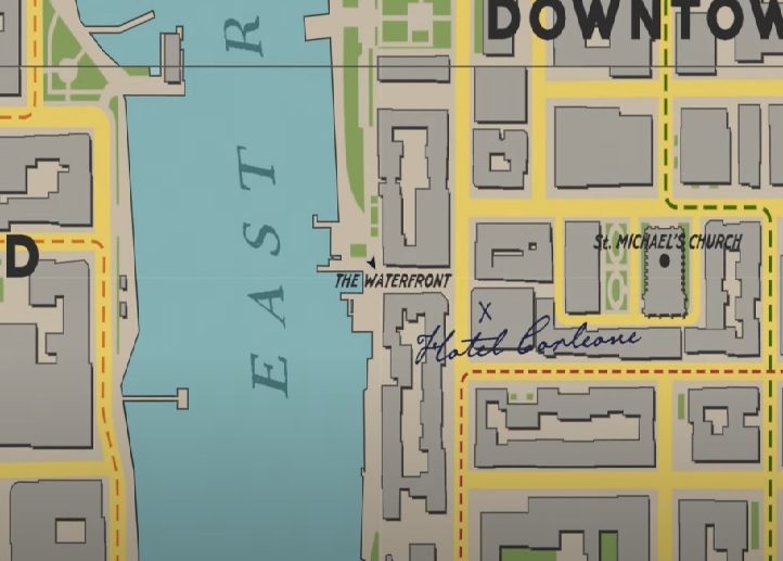 Une section de la carte de Mafia 1