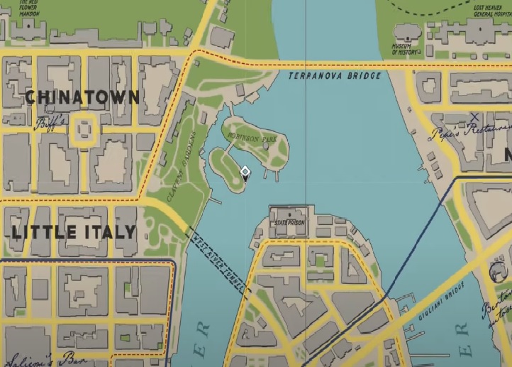 Une section de la carte de Mafia 1