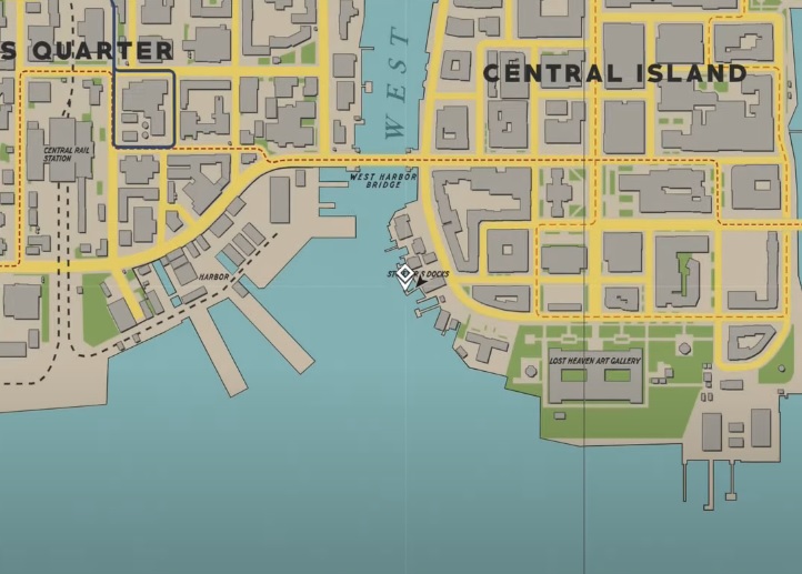 Une section de la carte de Mafia 1