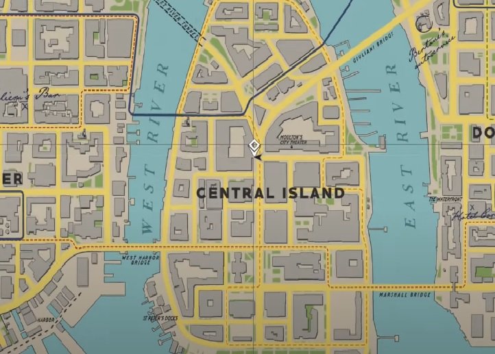 Une section de la carte de Mafia 1