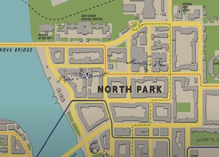 Une section de la carte de Mafia 1