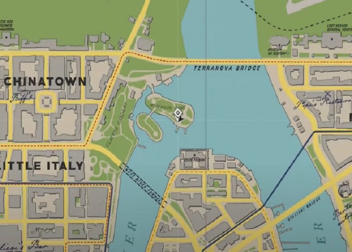 Une section de la carte de Mafia 1