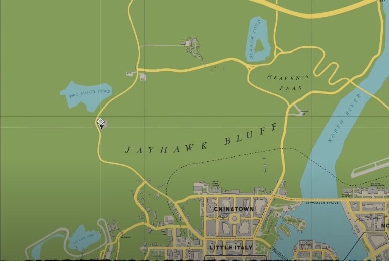Une section de la carte de Mafia 1