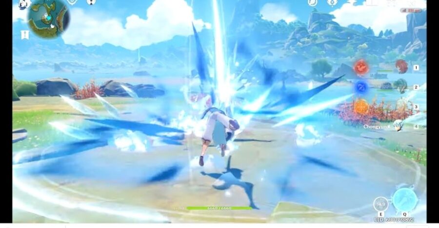 Capacité de givre en couches de Chongyun