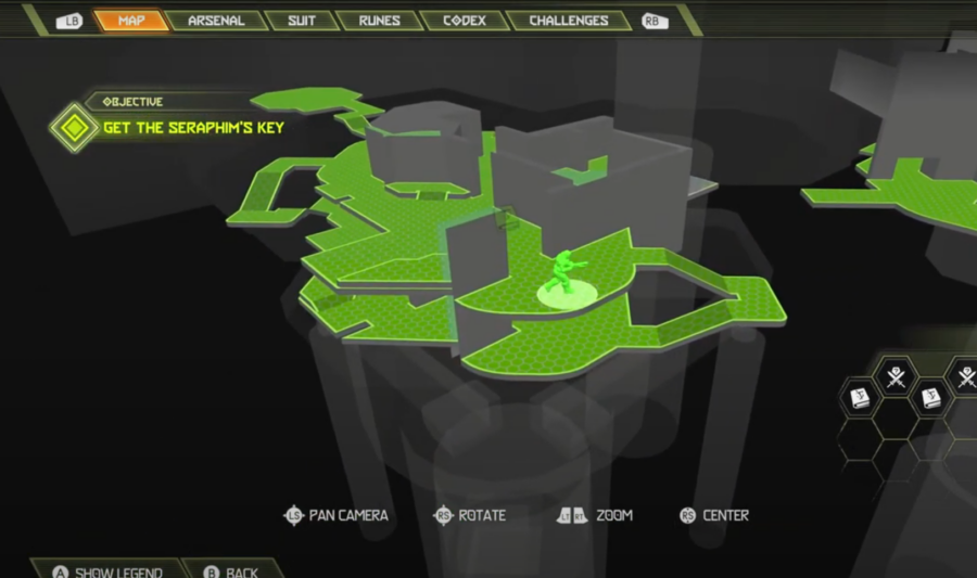 Carte Doom Eternal indiquant où aller pour trouver le second secret