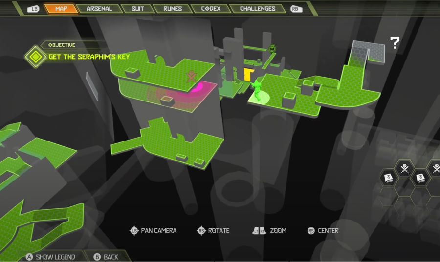 Carte de Doom Eternal indiquant où aller pour trouver la première rencontre secrète