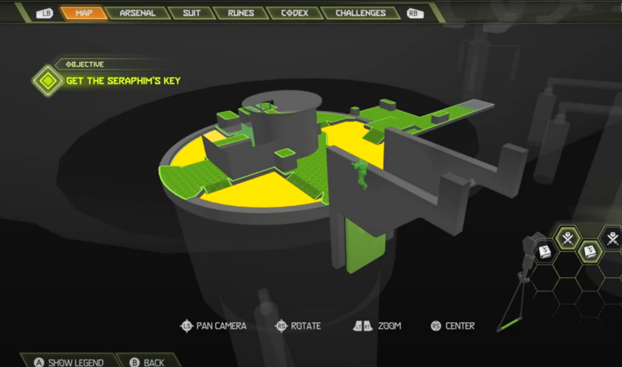 Carte de Doom Eternal indiquant où aller pour trouver le troisième secret