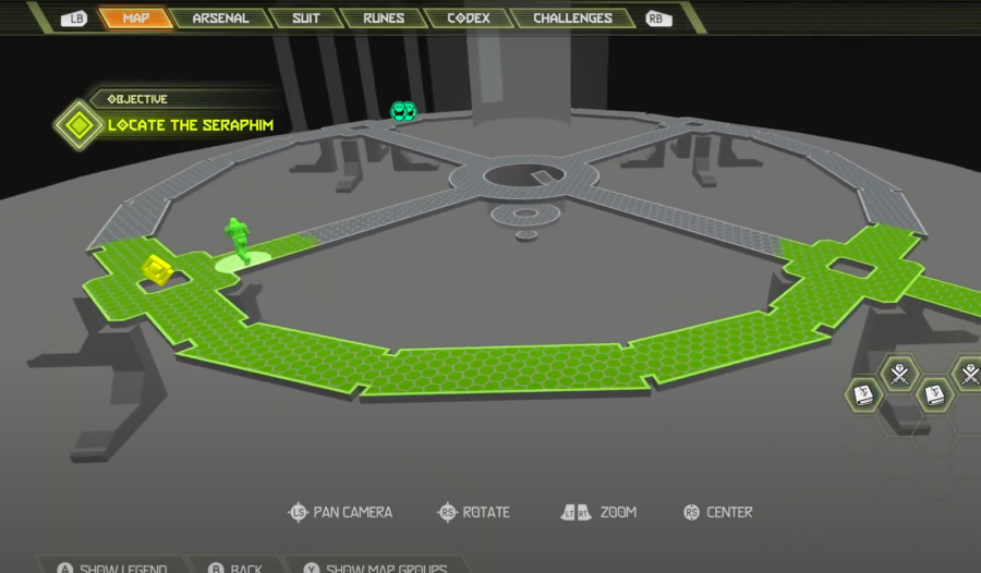 Carte de Doom Eternal indiquant où aller pour trouver le septième secret