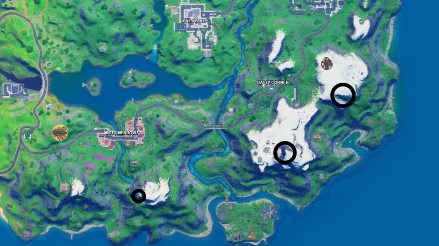 Emplacements de carte les plus élevés possibles à Fortnite
