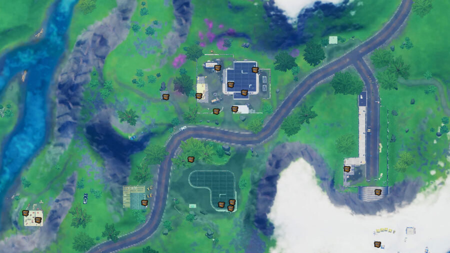 Carte de poitrine pour Catty Corner à Fortnite