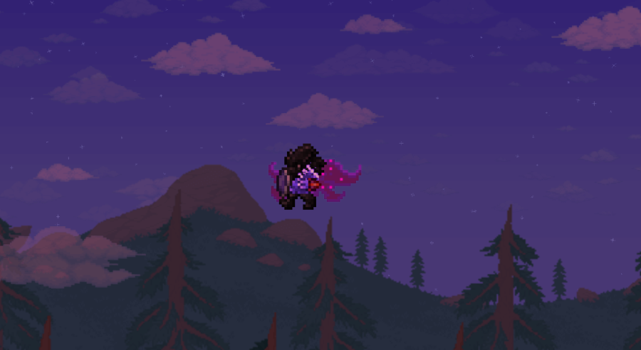 Montrant le manteau de la nébuleuse à Terraria