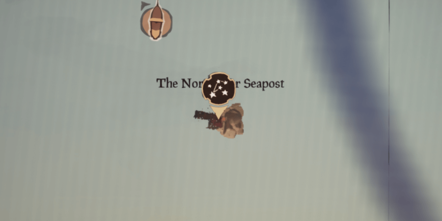 Une vue aérienne du North Star Seapost.