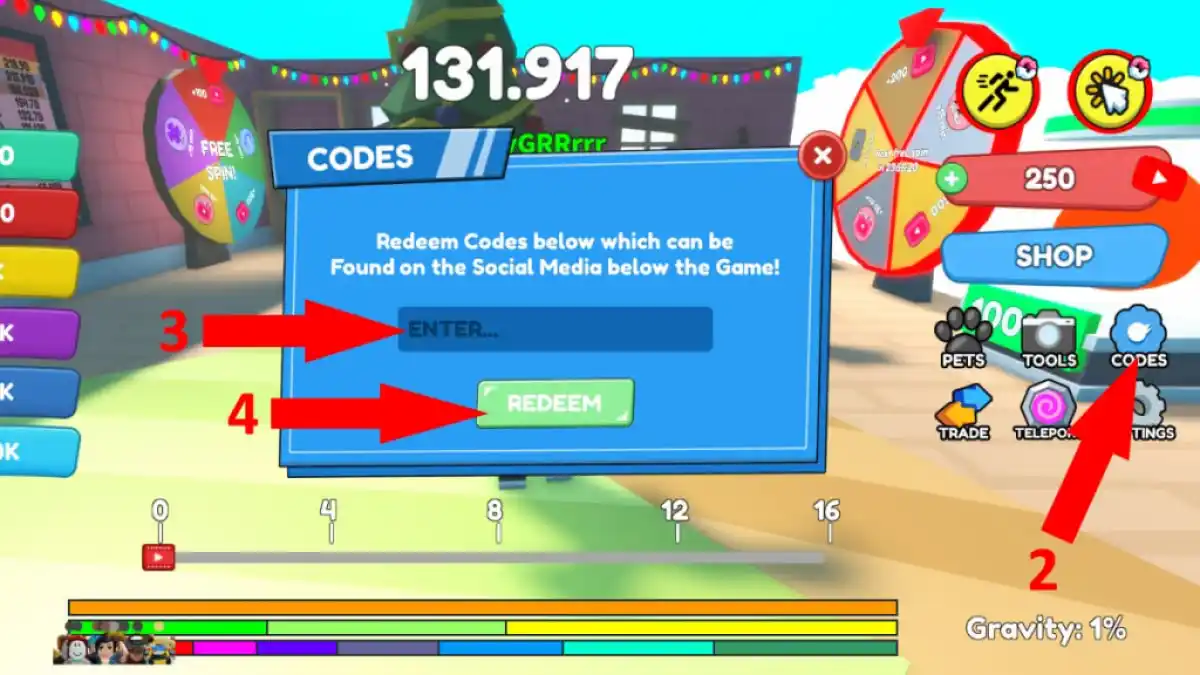 Protube Race Clicker codes
