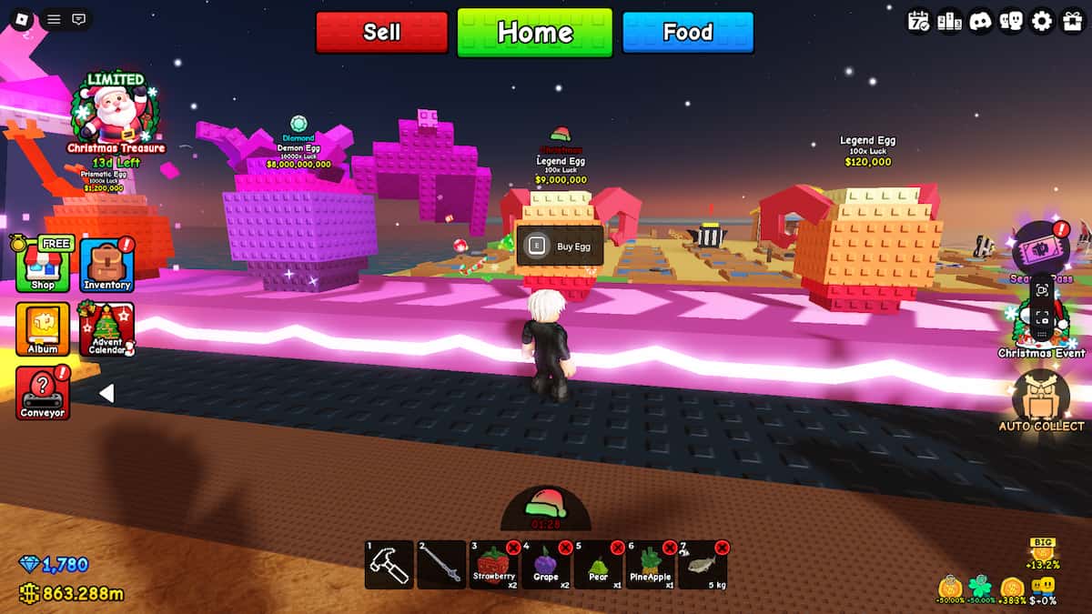 Oeufs de Noël dans Construire un zoo