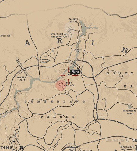 Guide des emplacements des os de dinosaures de Red Dead Redemption 2 28
