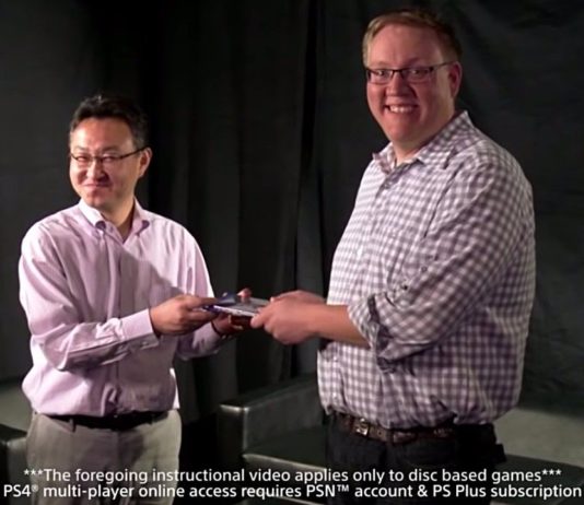 Aléatoire: Shuhei Yoshida et Adam Boyes recréent le Smackdown de partage de jeu Genius PS4

