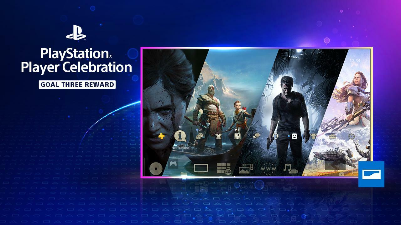 Les participants à la célébration du joueur PlayStation reçoivent un thème dynamique PS4 gratuit pour atteindre leur objectif final