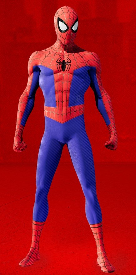 Dans le costume Spider-Verse