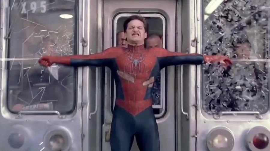 Scène de train Spider-Man 2