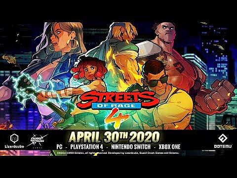 Annonce de la date de sortie et du mode de combat de Streets of Rage 4
