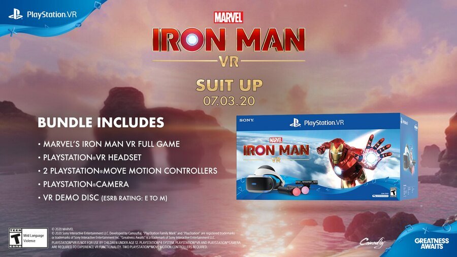 Iron Man VR PS4 PlayStation 4 VR PSVR 2 de Marvel
