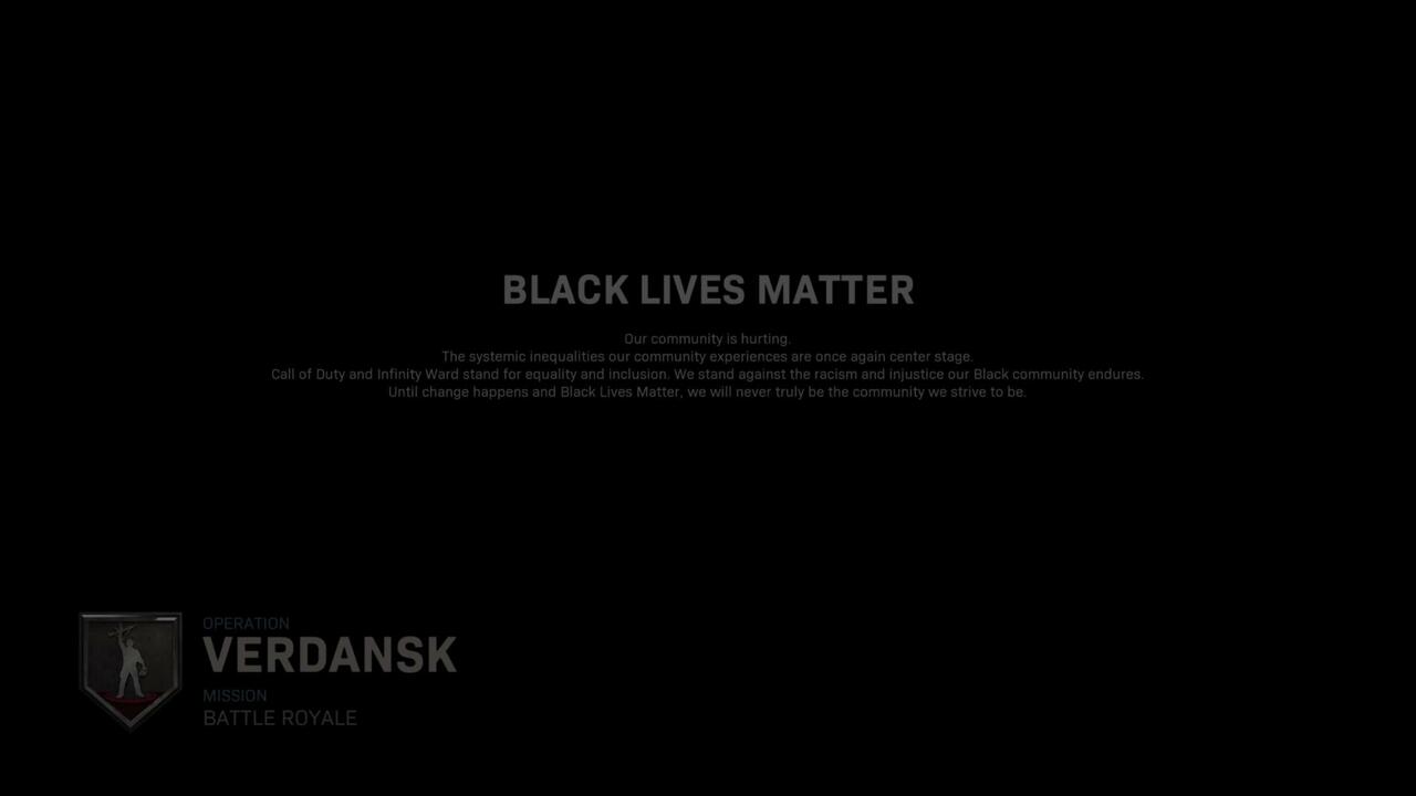 Call of Duty: Modern Warfare ajoute un écran Black Lives Matter