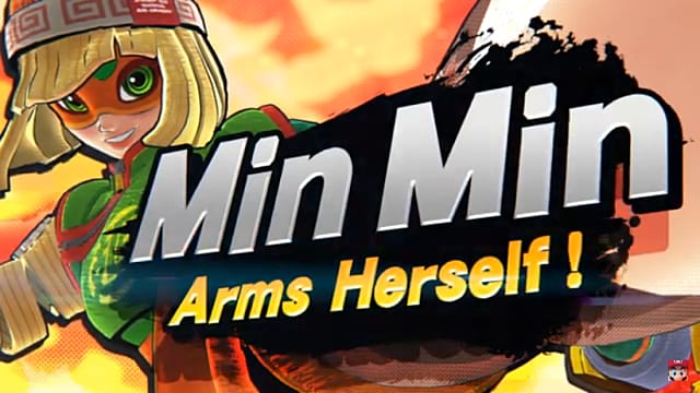 Super Smash Bros Ultimate Arms Fighter est Min Min
