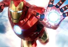 Iron Man VR de Marvel - Avenger blindé vole haut sur PSVR
