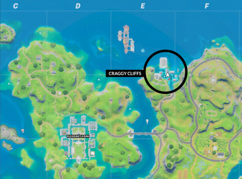 Où est Craggy Cliffs à Fortnite? (Saison 3)