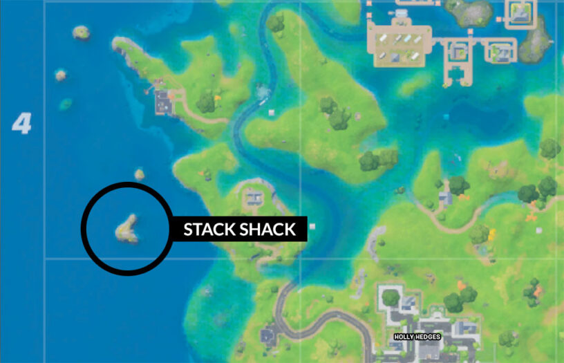 Où est le Stack Shack dans Fortnite?