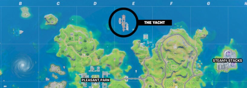 Où est le yacht à Fortnite? (Saison 3)