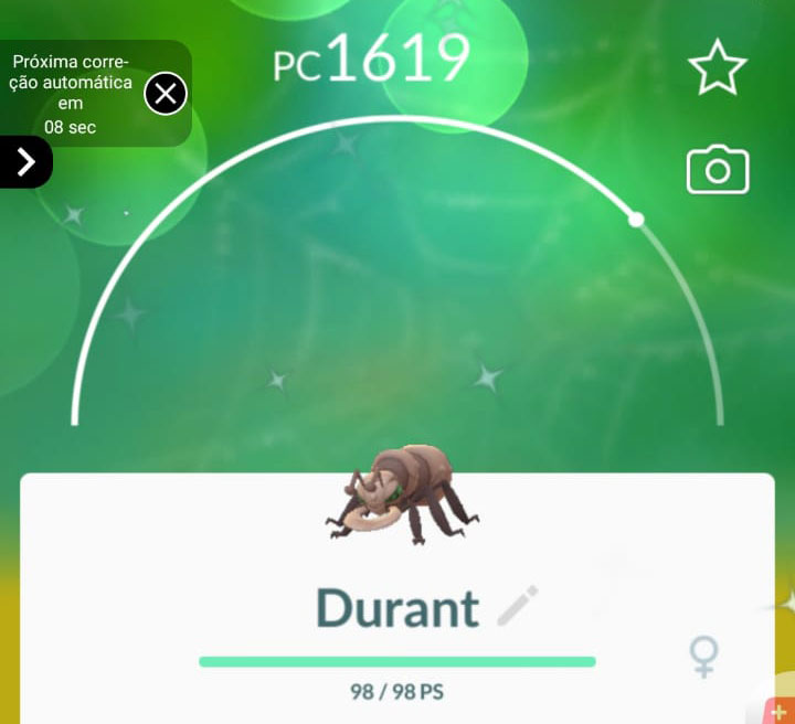 Shiny Durant trouvé pendant Battle Habitat dans Pokemon GO Fest!