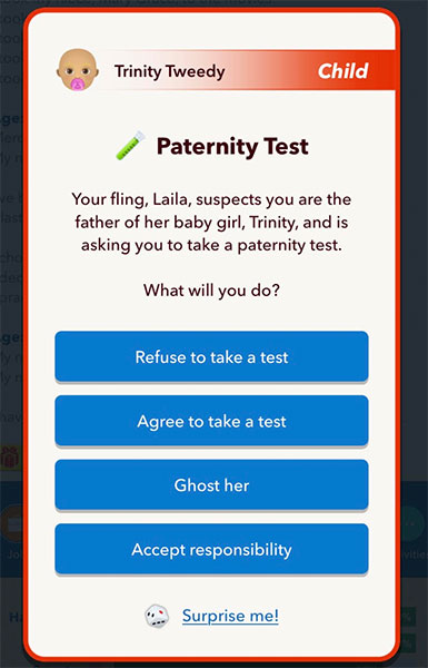 Test de paternité BitLife - Comment ça marche?
