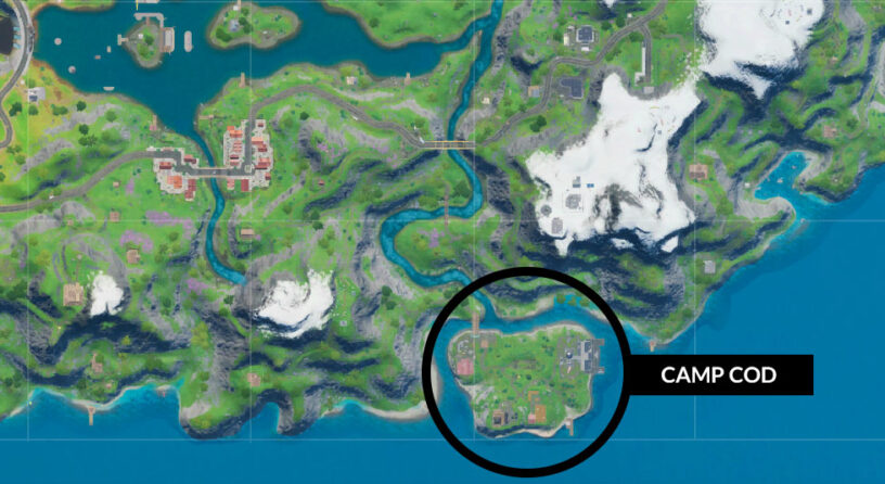 Où est Camp Cod à Fortnite? (Saison 3)