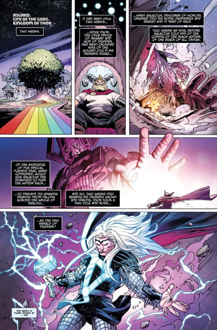 Pages de bandes dessinées Fortnite - Galactus & Thor

