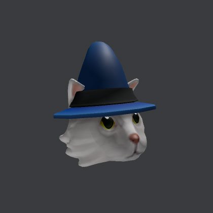 Chapeau de sorcier chat blanc Roblox