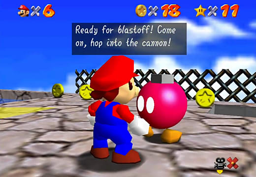 Comment faire sauter le mur dans Super Mario 64
