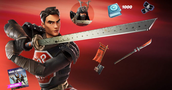 Le pack Fortnite Samurai Scrapper est maintenant disponible dans le monde entier!
