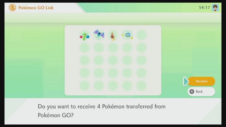Transfert de Pokémon dans une boîte