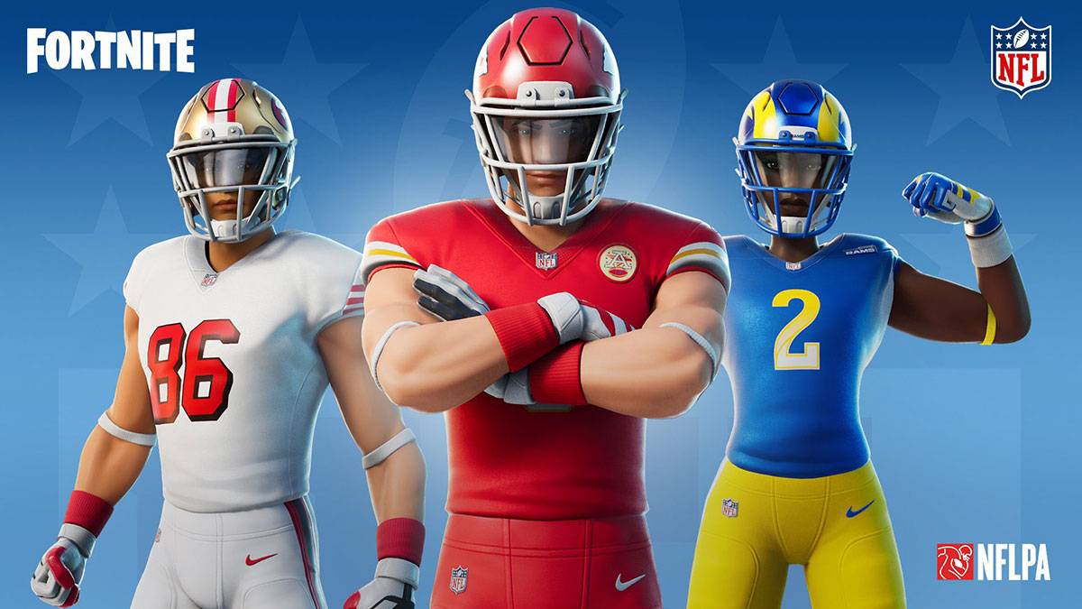 De nouveaux skins Gridiron Gang sur le thème de la NFL seront bientôt disponibles sur Fortnite!