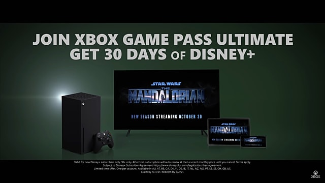 Les membres Xbox Game Pass Ultimate bénéficient d'un mois gratuit de Disney +
