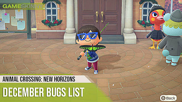 Animal Crossing: Liste des bugs New Horizons pour décembre 2020
