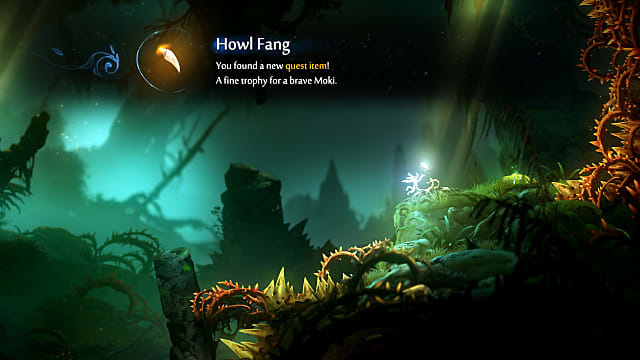 Comment trouver Howl's Fang dans Ori et la volonté des feux follets
