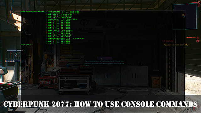 Cyberpunk 2077: Comment utiliser les commandes de la console
