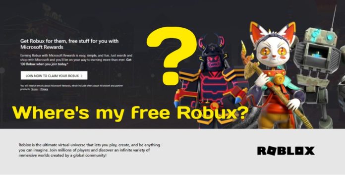Microsoft Rewards: pourquoi ne puis-je pas obtenir 100 Robux gratuits?
