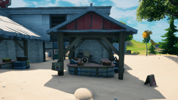 A picture showing the Farmer's Market in Fortnite