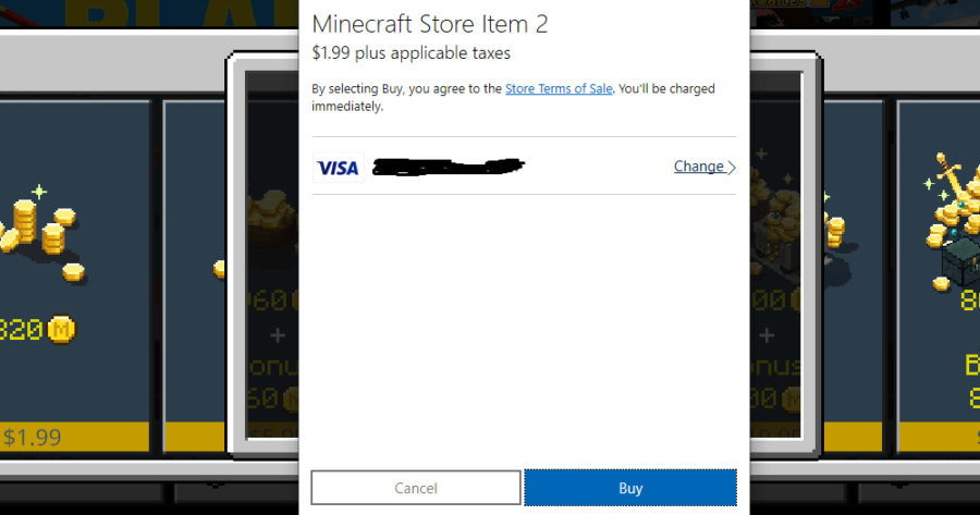 Une image de l'écran d'achat de Microsoft Marketplace.